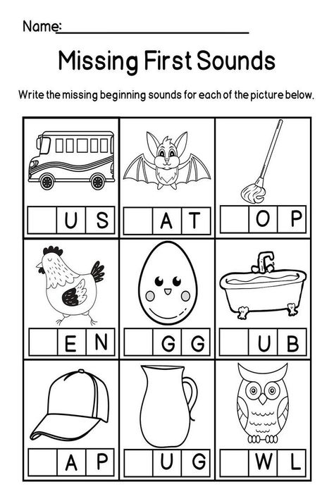 letter tracing Spelling Help, Beginning Sounds Worksheets, Cvc Words Kindergarten, School Age Activities, Homeschool Preschool Activities, Kindergarten Reading Worksheets, Homeschool Worksheets, Toddler Homeschool, Elementary Learning