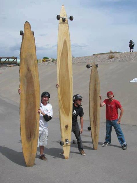 Long wood!! Which spot would you ride these babies? #Longboard  jajajajaja una locura fenomenal Long Skate, Cruiser Boards, Long Boards, Board Skateboard, Longboard Design, Skateboard Deck Art, Longboard Decks, Longboard Skateboard, Cool Skateboards