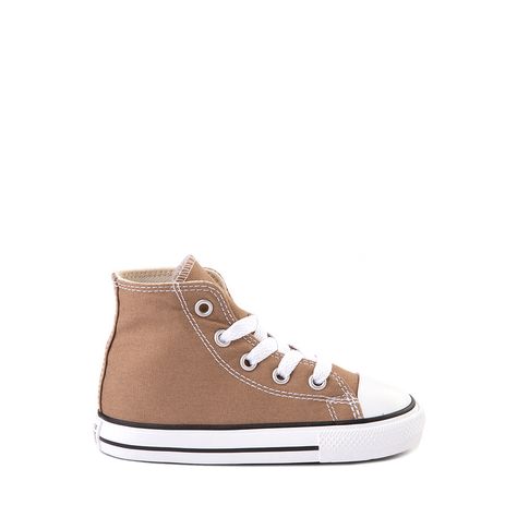 Baby Clothes And Shoes, Brown Converse Outfit, Beige Converse, Girls Sneakers Outfit, Boys Brown Shoes, 2nd Christmas, Brown Converse, Future Son, Boys Converse