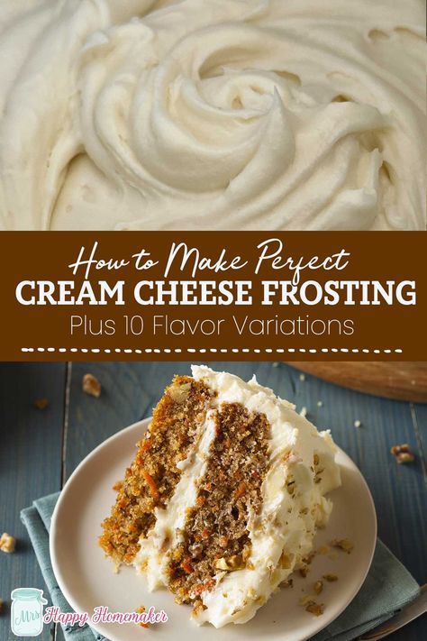 How to Make Perfect Cream Cheese Frosting (+10 Variations) Yummy Cream Cheese Frosting, Creamed Cheese Frosting, Best Cream Cheese Frosting Not Too Sweet, Best Icing Recipe For Cake, Stiff Cream Cheese Icing, The Best Cream Cheese Icing, Classic Cream Cheese Frosting, Less Sweet Cream Cheese Frosting, Cream Cheese Butter Frosting