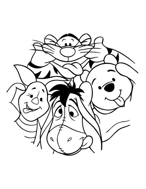 Disney Coloring Sheets, Lindo Disney, Fargelegging For Barn, Winnie The Pooh And Friends, Pooh And Friends, Images Disney, صفحات التلوين, Disney Colors, Arte Disney