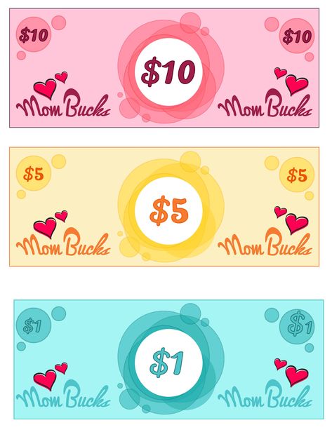 Mommy Bucks Printable, Mom Bucks Reward System Printable Free, Cute Money Printable, Reward Bucks Free Printable, Mom Bucks Printable Free, Printable Money Template, Play Money Printable Free, Mom Bucks Reward System, Mom Bucks