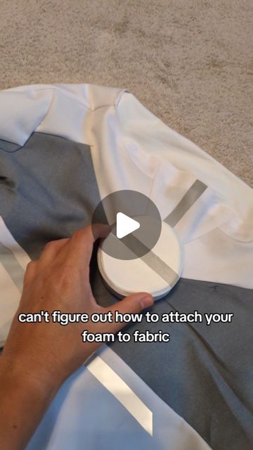 Ande's Cosplay on Instagram: "I love this cosplay hack! I use it in almost every cosplay I make! It's especially good for heavy foam pieces, or for attaching foam to slippery fabrics like pleather, vinyl, or stretch. 
-
#cosplay #cosplayhack #sewing #sewinghack #diy" Cosplay Foam, Sewing Hacks, Love This, I Love, Vinyl, Sewing, Fabric, On Instagram, Instagram