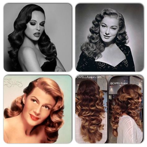 1930s Long Hairstyles, 1930s Long Hair, 1930s Womens Hair, 1930 Hairstyles For Long Hair, Vintage Wedding Hairstyles For Long Hair, 1930s Hair Long, 1940s Long Hairstyles, 30s Hairstyles For Long Hair, 1920s Waves