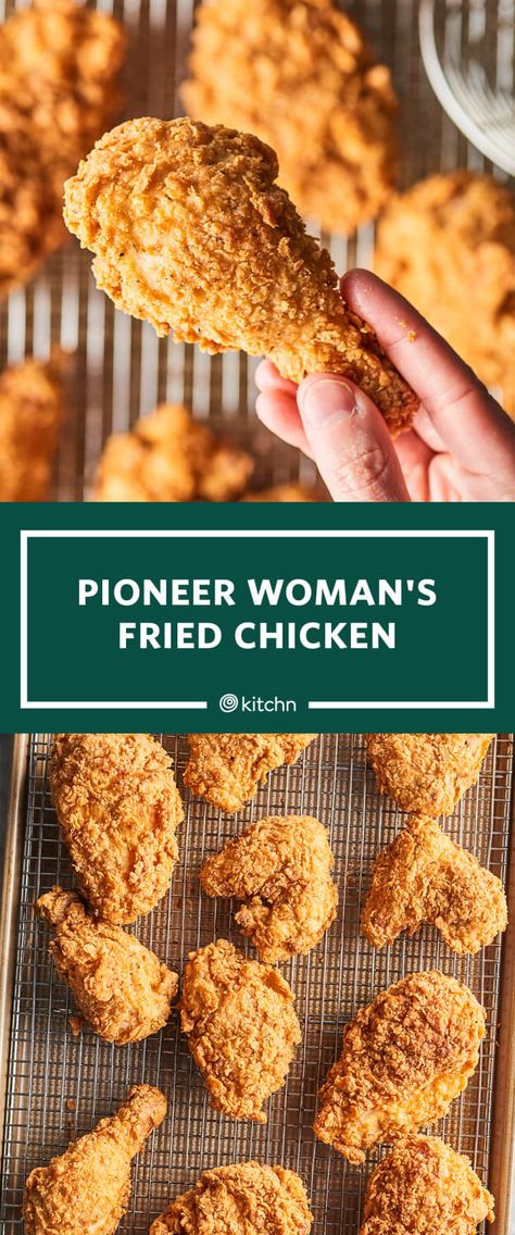 I Tried The Pioneer Women's Fried Chicken Recipe | Kitchn Pioneer Woman Recipes Dinner, Best Fried Chicken Recipe, Fried Chicken Drumsticks, Easy Fried Chicken, Oven Fried Chicken Recipes, Fried Chicken Legs, Chicken Leg Recipes, Making Fried Chicken, Food Recipes Vegetarian