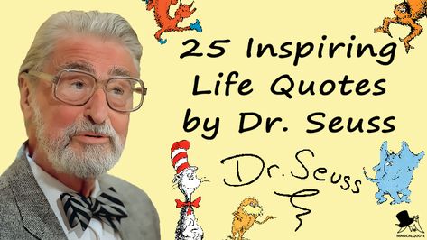 Dr. Seuss was born on this day in 1904. 25 Inspiring Life Quotes by Dr. Seuss You can check it out on https://www.magicalquote.com/25-inspiring-life-quotes-by-dr-seuss/ #DrSeuss #DrSeussQuotes #bornonthisday Dr Seuss Quotes About Reading, Dr Seuss Quotes Life Motivation, Unless Someone Like You Cares Dr. Seuss, Dr Seuss Quotes Life, Dr Seuss Rhymes, Quotes By Dr Seuss, Best Dr Seuss Quotes, Doctor Suess, Turtle Quotes