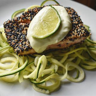 Wasabi Aoli, Wasabi Sauce Recipe, Salmon Wasabi, Sesame Crusted Salmon, Wasabi Aioli, Sesame Crusted Tuna, Sauce For Salmon, Gourmet Salad, Quick Dishes