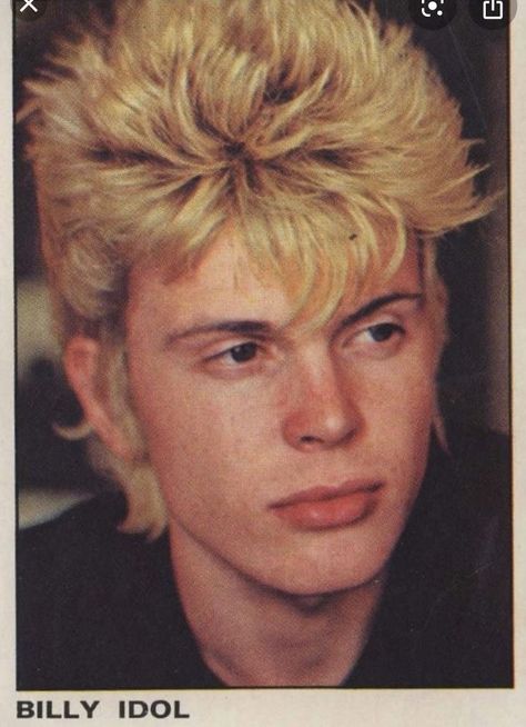 80s New Wave Fashion, New Wave Hair, Punk Boy, Rock Hairstyles, 80s Men, Billy Boy, 80s Hair, Billy Idol, Punk Hair