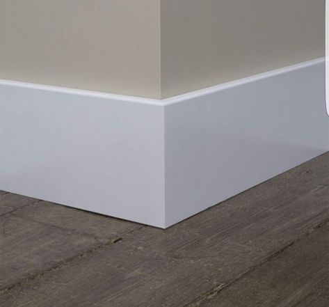 1x6 Craftsman baseboards Baseboard Ideas, Modern Baseboards, Baseboard Styles, Baseboard Trim, Interior Door Trim, Hardwood Floors Dark, House Trim, Floor Molding, Floor Trim