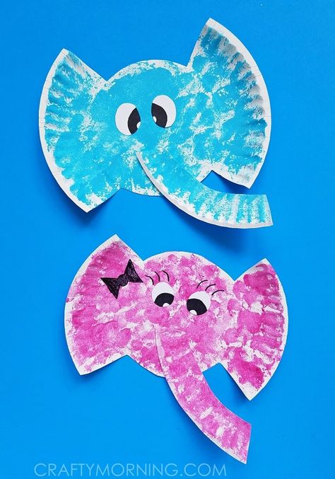 Zoo Crafts, Zoo Animal Crafts, Circus Crafts, Maluchy Montessori, Easy Toddler Crafts, Elephant Crafts, Paper Plate Crafts For Kids, Crafts For Toddlers, Toddler Arts And Crafts