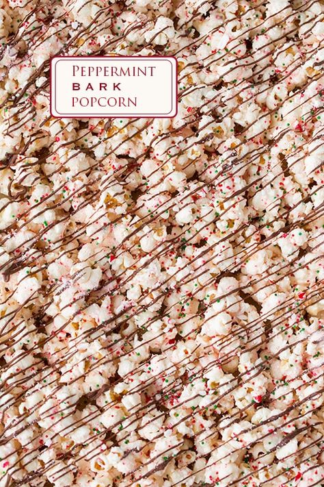 Popcorn Bark, Peppermint Popcorn, Aka Christmas, Christmas Crunch, Peppermint Treats, Christmas Popcorn, Popcorn Treats, Christmas Food Gifts, Bark Recipe