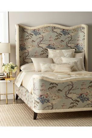 HBZEV Massoud Eleanor King Bed Chinoiserie Furniture, Handcrafted Bed, Inspire Me Home Decor, Interior Modern, King Bed, Queen Bed, King Beds, Queen Beds, Decoration Design