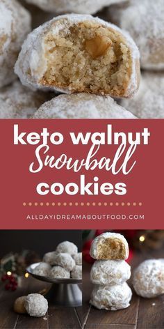 Galletas Keto, Low Carb Christmas, Keto Christmas Cookies, Keto Holiday Recipes, Keto Cookie Recipes, Keto Holiday, Keto Christmas, Postre Keto, Snowball Cookies