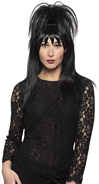 Amazon.com: Enigma Wigs womens Goth Lydi Costume Accessories, Black, One size fits all US: Clothing Beetlejuice Wig, Lydia Beetlejuice, Goth Costume, Sew In Hair Extensions, Waist Length Hair, Blonde Ponytail, White Blonde Hair, Medium Brown Hair, Pintura Facial