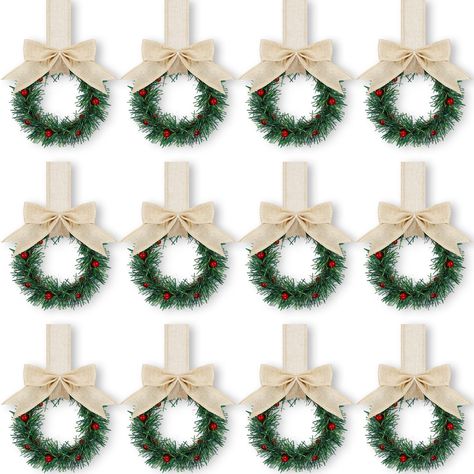 PRICES MAY VARY. Comprehensive Package: you will receive 12 pieces of Christmas wreaths for front door, this allows you to create a cohesive holiday theme across your kitchen cabinets or to spread the festive atmosphere in other areas of your home, meeting your decorating needs for Christmas and everyday documents, and you can share them with others Quality Material Construct: the Christmas small wreaths for indoor farmhouse are mainly constructed from durable plastic, quality rattan, and fabric Christmas Wreaths In Kitchen Cabinets, Bar Stool Wreaths, Brown Cabinet Christmas Decor, Upper Cabinet Christmas Decor, Christmas Decorations For Cabinets, Holiday Cabinet Decorations, Christmas Decorations For Kitchen Cabinets, Christmas Flat Decoration, Christmas Decor For Cabinets