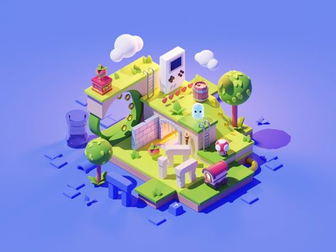 Isometric Map, Graphics Game, Map Games, Game World, 3d Games, Isometric Art, Game Environment, Game Interface, Isometric Illustration