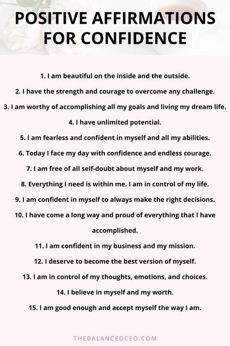 Confidence Affirmations Mantra, Autosuggestion Positive Affirmations, Confidence Booster Affirmations, Self Confidence Building Affirmation, Quote About Self Confidence Positive Affirmations, Daily Affirmations For Self Love And Confidence, Daily Affirmations About Confidence, Positive Affirmation For Confidence, Daily Confidence Affirmations