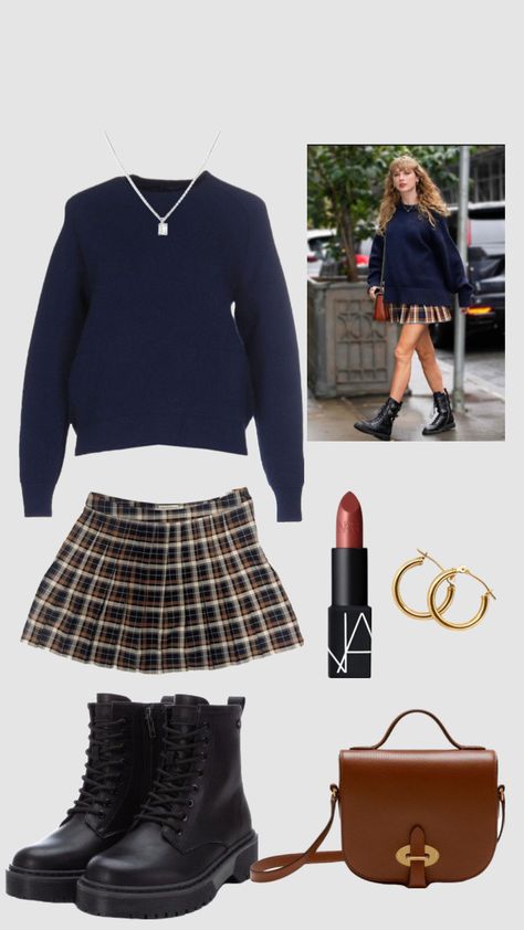 taylor swift inspired outfit! #taylorswift #swifties #outfitinspo #luvtaylor Taylor Swift Oufit, Taylor Swift Christmas, Taylor Swift Inspired, Taylor Swift Outfits, Fall Fits, Church Outfits, Taylor Swift Style, Back To School Outfits, Christmas Fashion