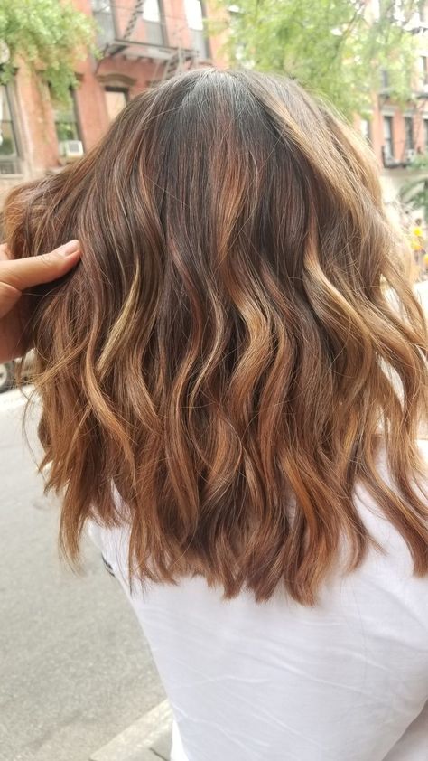 Warmth Hair Color, Partial Balayage Auburn Hair, Brown Hair W Copper Highlights, Fall Hair Colors For Blondes Copper, Bronde Balayage With Red, Light Brown Balayage With Red Tones, Autumn 23 Hair, Auburn Chestnut Balayage, Bronde Balayage With Copper