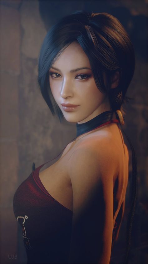 Ada Wong Wallpaper Iphone, Ada Resident Evil, Short Black Hair, 3d Portrait, Resident Evil Girl, Resident Evil Collection, Resident Evil Game, Horror Games, Ada Wong