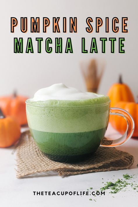 Matcha Pumpkin Spice Latte, Pumpkin Spice Matcha Latte, Coffee With Matcha, Matcha Drink Recipes, Matcha Tea Recipes, Matcha Drinks, Matcha Tea Latte, Tea Latte Recipe, Matcha Latte Recipe