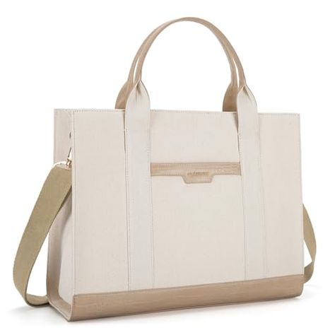 Missnine Tote Bag Canvas Laptop Bag 15.6 inch Briefcase for Women Large Capacity Handbag for Office, College, Travel (Croc-embossed Light Khaki) Check more at https://animetee.com/product/missnine-tote-bag-canvas-laptop-bag-15-6-inch-briefcase-for-women-large-capacity-handbag-for-office-college-travel-croc-embossed-light-khaki/ Briefcase For Women, Canvas Laptop Bag, Briefcase Women, Laptop Tote Bag, Business Backpack, Laptop Tote, College Bags, Bag Canvas, Diaper Backpack