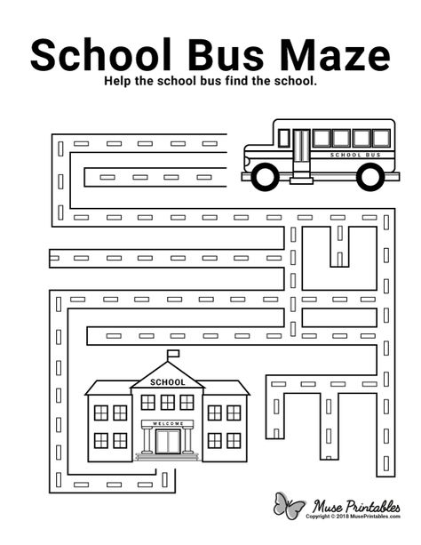 Free printable school bus maze. Download it at https://museprintables.com/download/maze/school-bus/ Bus Worksheet Preschool, Maze Preschool Printable Worksheets, School Bus Worksheet Preschool, Magic School Bus Activities, Bus Safety Activities, School Bus Activities, Bus Activities, Bus Activities For Preschool, Bus Sekolah