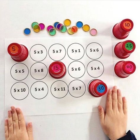 Multiplication Fun, Worksheet Math, Worksheet For Preschool, Multiplication Activities, Addition Activities, Wall Hanging Ideas, Math Crafts, Math Interactive, Kindergarten Learning Activities