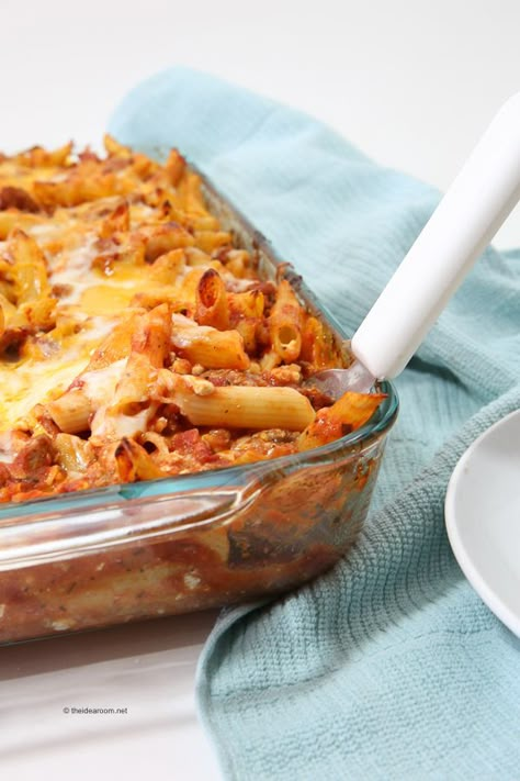 Easy Lasagna Bake with Penne Pasta Lasagne Cake, Baked Lasagna Recipe, Lasagna Bake, Recipe Lasagna, Penne Pasta Recipes, Pasta Casserole Recipes, Lasagna Casserole, Pasta Penne, Lasagna Recipes