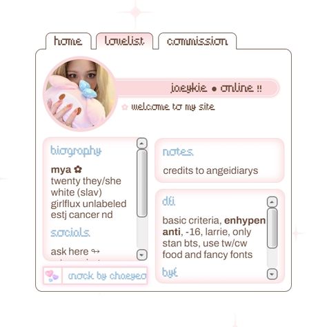 © angeidiarys | font(s): handy, archivo | pro plus | # soft simple basic cute web interactive core crd co ju mp uwu ai jeon somi pink blue Web Diagram Design, For You Page, Card Co Template, Website About Me Page, Interactive Card Ideas, Cute Website Design Layout, Cute Web Design, Cute Carrd.co Ideas, Carrd Fonts