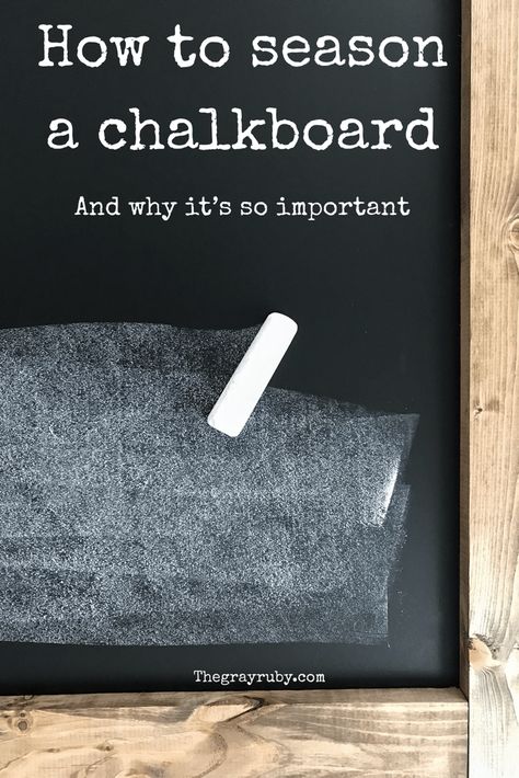 How to season a chalkboard - The Gray Ruby Diaries Chalkboard Painted Wall, Homeschool Chalkboard Art, Farmhouse Chalkboard Ideas, Homeschool Chalkboard Ideas, Chalkboard Wall Design Ideas, Blackboard Wall Kitchen, Chalkboard Design Ideas, Chalkboard Wall Playroom, Chalkboard Wall Kitchen