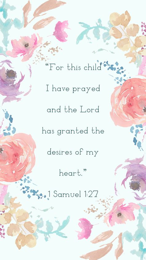 1 Samuel 1:27-28, Bible Quotes For Children, 27 Tattoo, 1 Samuel 1 27, Bible Verse Background, 1 Samuel, Bible Quotes Images, Beautiful Scripture, Bible Study Verses