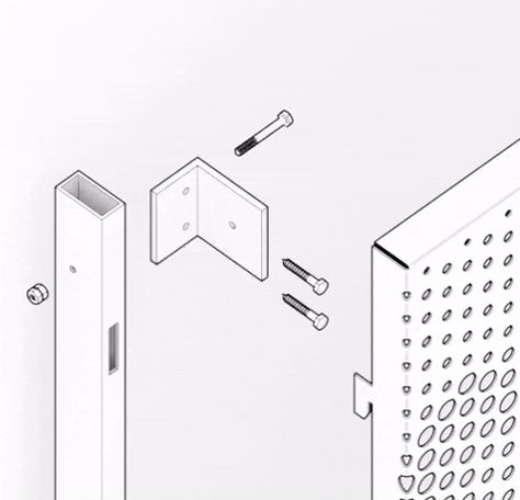 Perforated Metal Interior, Perforated Metal Cladding, Perforated Facade Architecture, Perforated Steel Facade, Perforated Metal Panel Design, Perforated Metal Facade Detail, Perforated Panel Facade, Perforated Metal Panel Facade, Metal Panel Architecture