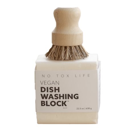 Dish Washing Block - Vegan - Huge 21.5oz Zero Waste Dish Soap, Eco Friendly Detergent, Zero Waste Dish Washing, Zero Waste Cleaning Supplies, Eco Friendly Home Design, Dish Soap Block, Eco Friendly Kitchen Products, Zero Waste Aesthetic, Dish Block