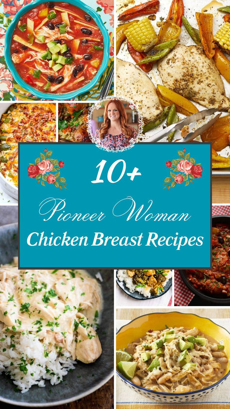 10+ Pioneer Woman Chicken Breast Recipes Pioneer Woman Chicken Recipes, Pioneer Woman Chicken And Dumplings, Pioneer Woman Recipes Chicken, Spicy Chicken Tortilla Soup, Pioneer Woman Potatoes, Pioneer Woman Recipes Dinner, Fall Chicken Recipes, Pioneer Woman Chicken, Creamy Chicken And Dumplings