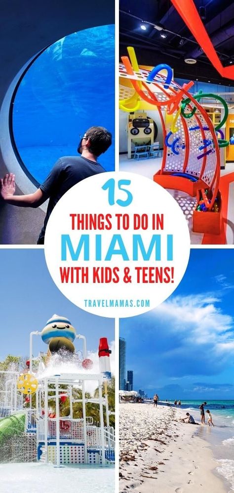 Looking for fun things to do in Miami with kids and teens? This list of family-friendly activities will keep vacationers of all ages content. From beaches and water parks to museums and animal encounters, there's lots of excitement in Magic City. #miami #florida #visitfl Miami With Kids, Florida With Kids, Beach Vacation Tips, Things To Do In Miami, Miami Vacation, Florida Adventures, Miami Travel, Places In Florida, Packing Essentials