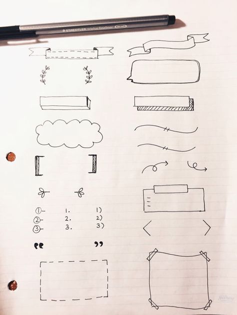 Cute indicators for notes! Bullet Journal Lettering, Kartu Ulang Tahun Diy, Notes School, Study Hacks, Revision Notes, Kraf Diy, Pretty Notes, Sketch Notes, Cute Notes