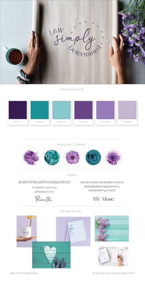 Teal Logo Color Palette, Purple Logo Color Palette, Navy Purple Color Palette, Spiritual Colour Palette, Color Palettes With Purple, Green Blue Purple Color Palette, Business Colour Palette, Brand Colors Palette, Feminine Branding Logo Color Palettes