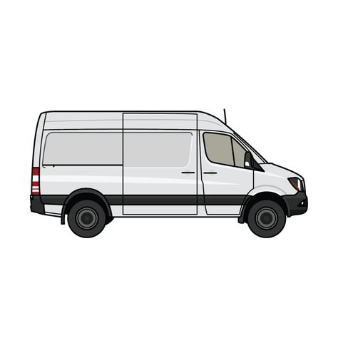 Ford Van Conversion, I Made Mistakes, Van Drawing, Camper Van Build, Diy Van Conversions, Rv Van, Van Conversion Interior, Build A Camper Van, Build A Camper