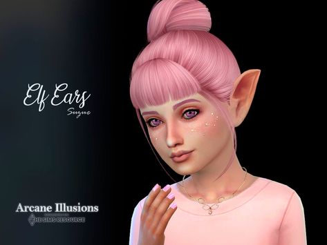 Elven Tattoo, Fairy Ears, Sims 4 Children, The Sims 4 Packs, Elf Clothes, Elf Ears, Sims 4 Collections, Best Sims, Sims 4 Mods Clothes