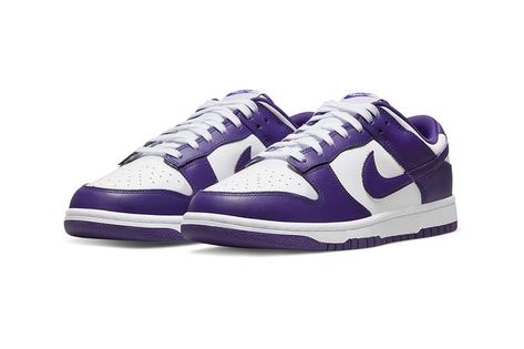 Dunk Low Court Purple, Purple Nikes, Nike Swoosh Logo, Purple Sneakers, Adidas Spezial, Baskets Nike, Nike Brand, Adidas Campus, Nike Dunk Low