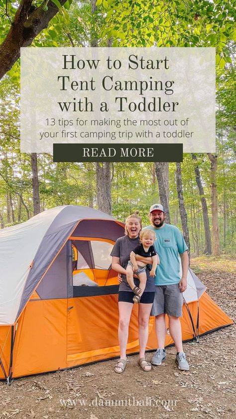 Toddler Camping, Toddler Tent, Kids Camping Gear, First Camping Trip, Camping With Toddlers, Tent Camping Hacks, Camping With A Baby, Kids Camping, Camping Set Up