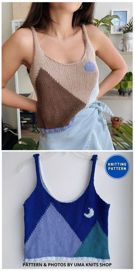 6 Best Knitted Crop Top Patterns For Summer. Best Knitted Crop Top Patterns For Summer curated by The Knit Crew. Knit Camisole Pattern Free, Knit Crop Top Outfit, Knitted Crop Top Pattern Free, Knit Crop Top Pattern, Knit Top Pattern Free, Summer Knitting Projects, Camisole Pattern, Cotton Yarn Knitting, Summer Knits