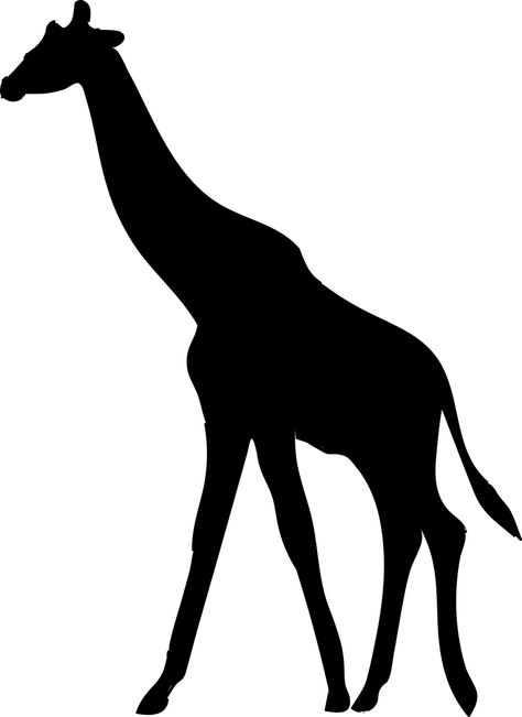 Giraffe Animal The Silhouette - Free vector graphic on Pixabay Silhouette Arte, Africa Silhouette, Giraffe Images, Giraffe Silhouette, Worli Painting, Animal Templates, Afrique Art, Roi Lion, Animal Silhouette