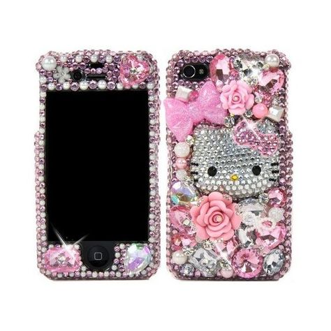 3d Swarovski Pink Hello Kitty Crystal Bling Case Cover Faceplate For... ($80) ❤ liked on Polyvore featuring phones, electronics, accessories, phone cases and fillers Hello Kitty Phone, Phone Bling, Hello Kitty Phone Case, Bling Phone Cases, Charmmy Kitty, Accessoires Iphone, Sarung Telefon, Girly Phone Cases, Pretty Phone Cases