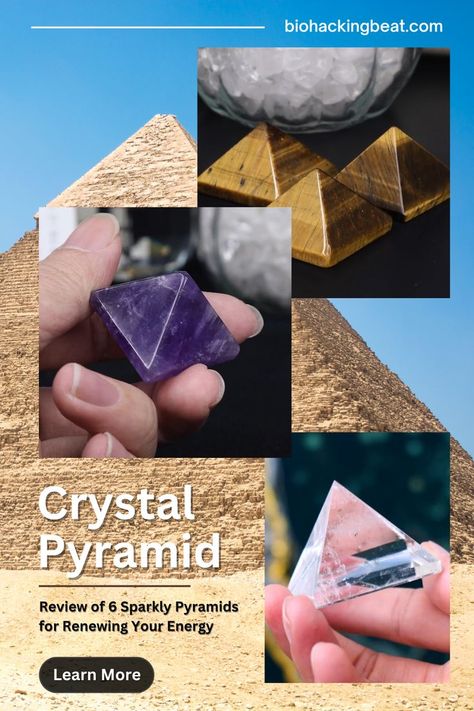 crystal pyramids! Power Of The Universe, Crystal Pyramid, Pyramid, The Universe, Get Ready, Positive Vibes, Universe, Gems, Energy