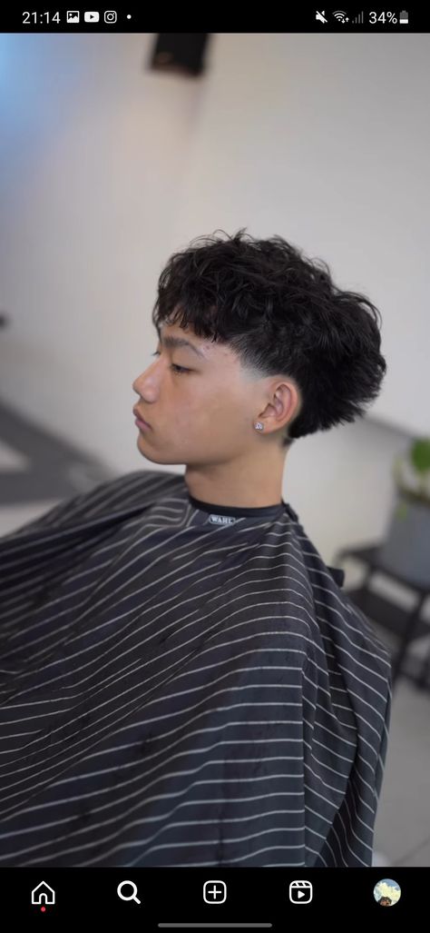 Haircut For Dry Hair Men, Hair In Front Of Face Hairstyles, Mid Taper Blowout Textured Fringe, Low Taper With Bulk Edgar, Low Taper Textured Fringe Asian, Blowout Hairstyles Men, Tapered Hairline Straight Hair, Messy Top Haircut Men, Messy Crop Top Haircut Men