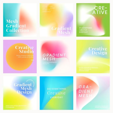 Gradient Template, Calendar Design Layout, Mesh Gradient, Instagram Gradient, Fragrance Display, Water Architecture, Card Ui, Retro Color Palette, Abstract Gradient