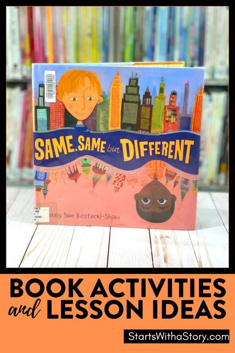 Hey elementary teachers! The picture book Same, Same but Different by Jenny Sue Kostecki-Shaw is a great read aloud to share with 1st, 2nd and 3rd graders for a diversity lesson. We at Clutter-Free Classroom knew we had to add it to our Starts With a Story collection, which is a library of book companions that are filled with fun lesson ideas, teaching tips and worksheets. Teachers have everything they need to deliver engaging lessons! Learn about this book and the related printable activities! Same Same But Different Book Activities, Genre Activities, Elementary School Books, Interactive Read Aloud Lessons, Same Same But Different, Social Emotional Learning Lessons, Clutter Free Classroom, Read Aloud Activities, Writing Lesson Plans