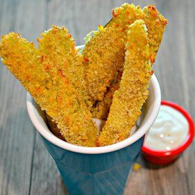 Air Fryer Spicy Dill Pickle Fries Recipe | Allrecipes Super Bowl Potluck, Pickle Fries, Cooking Kale, Air Fryer Fries, Pickle Spears, Quick Pickle, Fried Pickles, Ras El Hanout, Fries Recipe